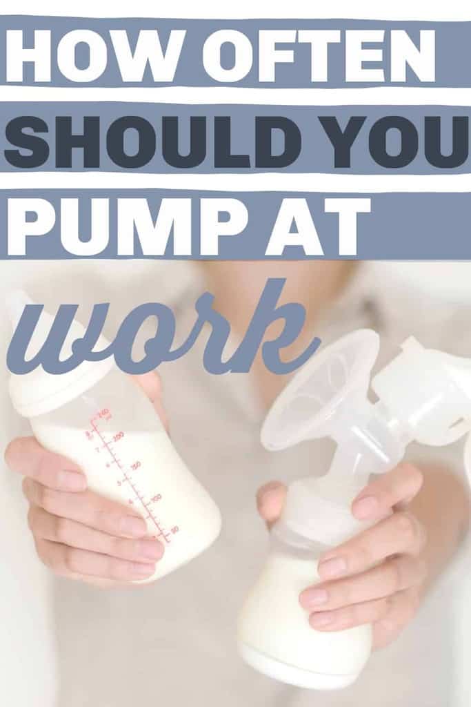 how often should you pump at work. woman's hands holding two bottles of milk.